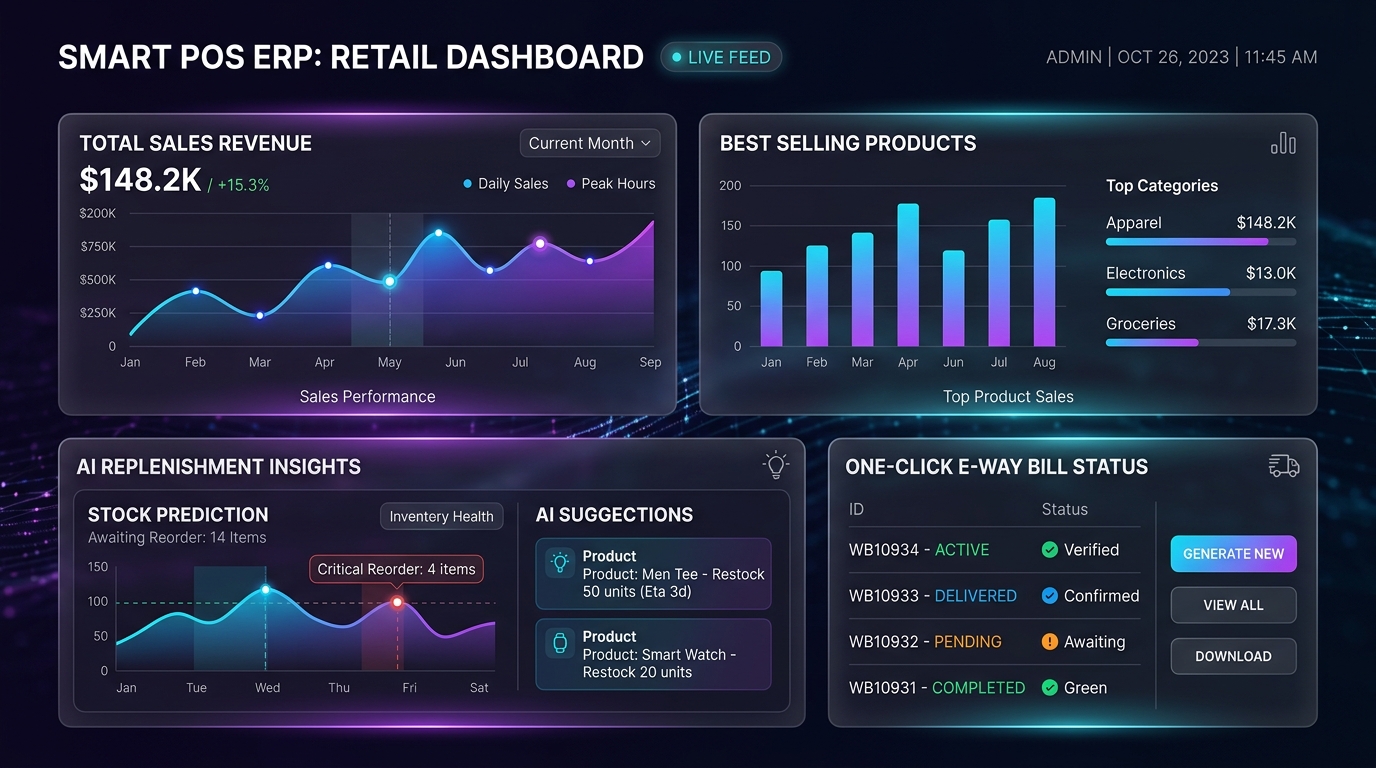 Smart POS ERP Billing Dashboard